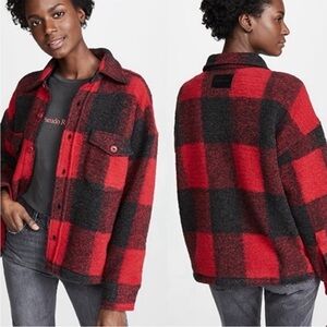 Anine Bing Bobbi wool jacket flannel shacket